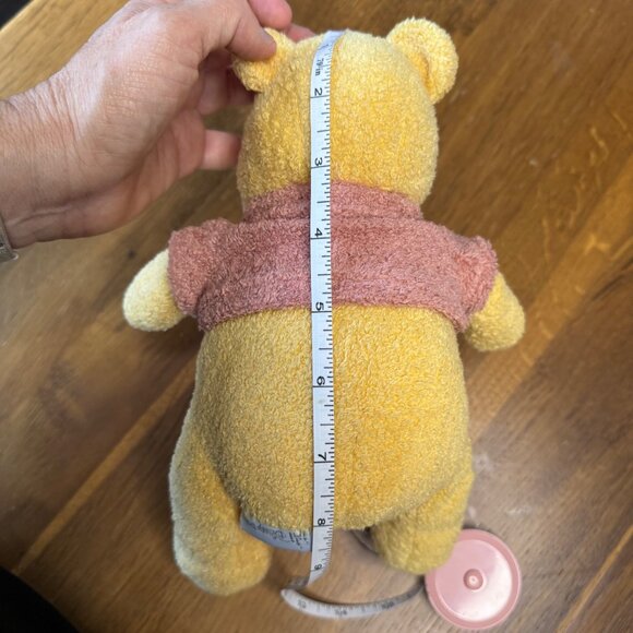 DISNEY Baby Winnie The Pooh Plush Toy Hunny Pot Bell Rattle Stuffed Animal Rare - Picture 9 of 9